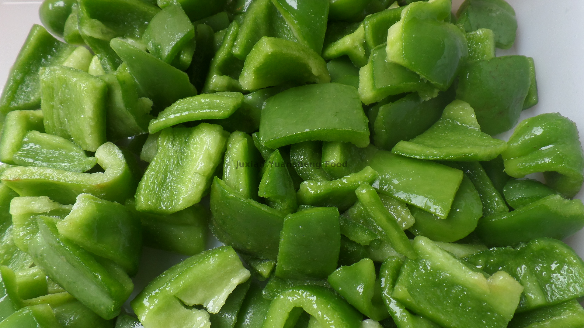 Pedaço de pimentão verde congelado não transgênico com alto teor de vitaminas 